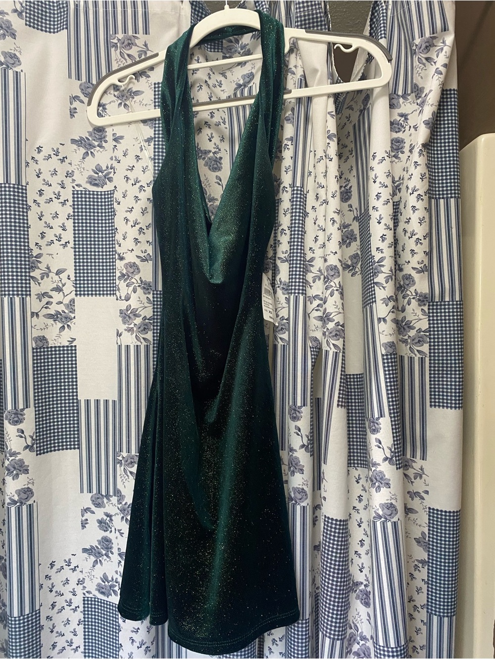 Dark Green Halter Cowl Neck Mini Dress Windsor brand new with tags